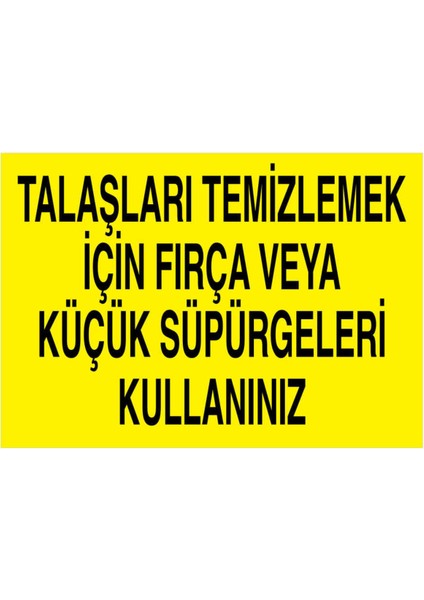 Talaşları Temizlemek Için Fırça Veya Küçük Süpürgeleri Kullanınız Yapışkanlı Sticker 50X65 cm