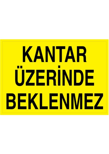 Kantar Üzerinde Beklenmez Yapışkanlı Sticker 35X50 cm