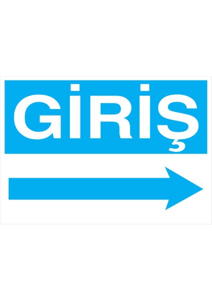 Giriş Sağ Yapışkanlı Sticker 35X50 cm