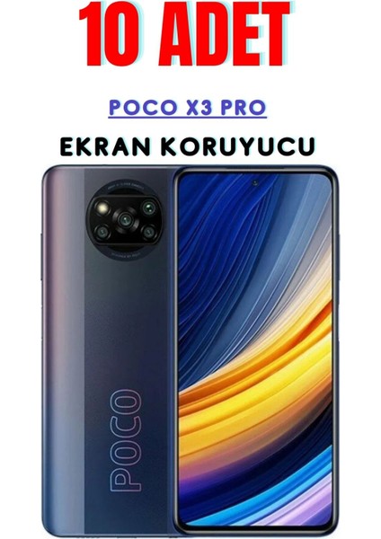 Poco X3 Pro Temperli Cam Ekran Koruyucu Süper Ekonomik Paket ( 10 Adet )