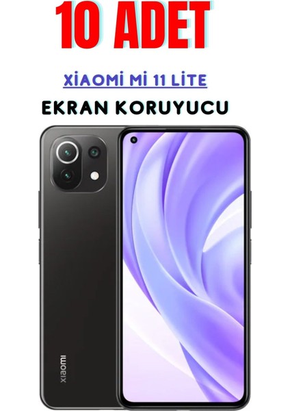 Xiaomi Mi 11 Lite Temperli Cam Ekran Koruyucu Süper Ekonomik Paket ( 10 Adet )