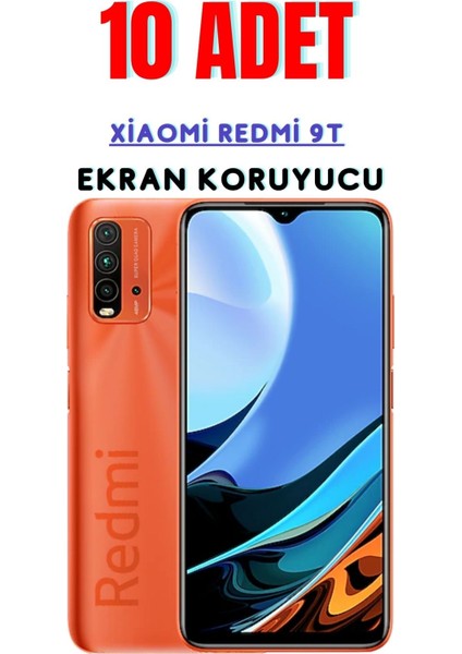 Xiaomi Redmi 9t Temperli Cam Ekran Koruyucu Süper Ekonomik Paket ( 10 Adet )