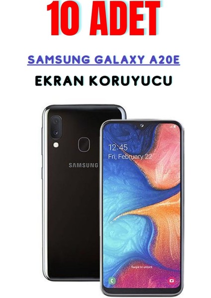 Samsung Galaxy A20E Temperli Cam Ekran Koruyucu Süper Ekonomik Paket ( 10 Adet )