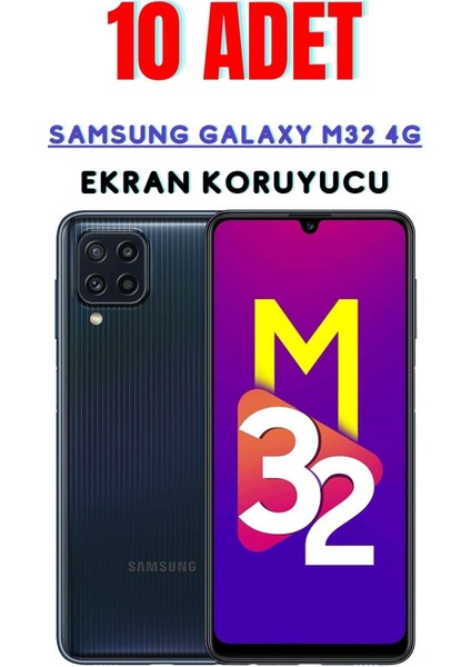 Samsung Galaxy M32 4g Temperli Cam Ekran Koruyucu Süper Ekonomik Paket ( 10 Adet )