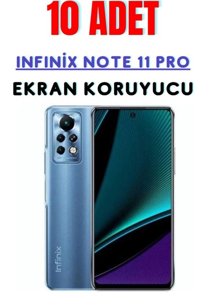 Infınix Note 11 Pro Temperli Cam Ekran Koruyucu Süper Ekonomik Paket ( 10 Adet )