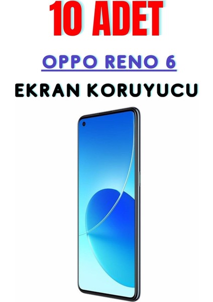 Oppo Reno 6 Temperli Cam Ekran Koruyucu Süper Ekonomik Paket ( 10 Adet )