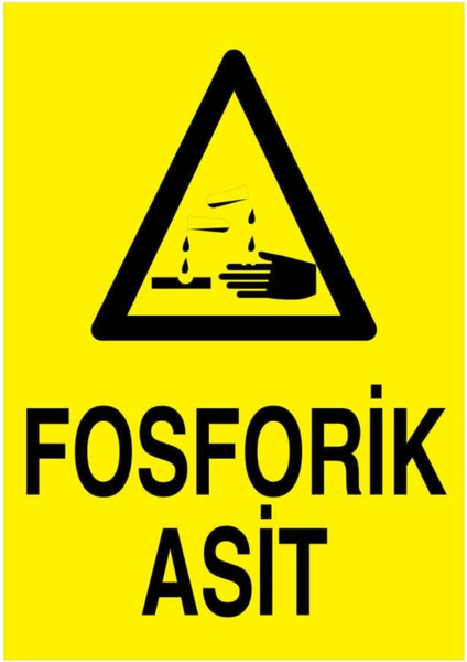 Fosforik Asit Yapışkanlı Sticker 15X25 cm