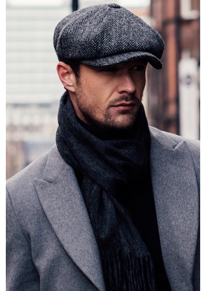 Peaky Blinders Şapka Newsboy Trend Parça Kasket Fötr cp224p