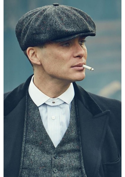 Takı Dükkanı Erkek Kasket Peaky Blinders Driver Kaşmir Şapka Bere Fötr cp224u