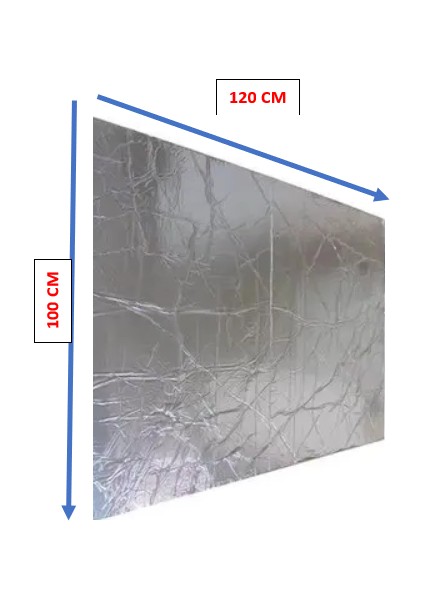 Termoflex Oto Zemin Kaput Altı Ses/ısı Yalıtım Levhası Aluminyum Folyolu Kendinden Yapışkanlı 100CMX120CM 10MM Kalınlık Ode