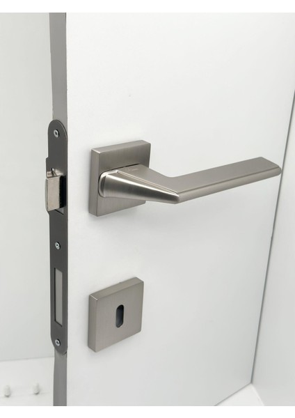Anka Inox Zamak Saten Kare Rozetli Oda Kapı Kolu Koldoor 1 Takım fiyatları