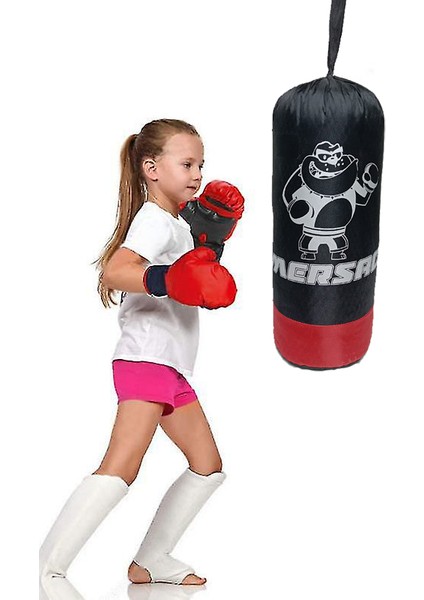 Mini Kids Boks Kum Torbası Eldiven Hediyeli 40*18 Cm.