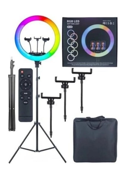 Mega Rgb Ring Light 22 İnç 54 cm 70W Trıpod 15 Renk