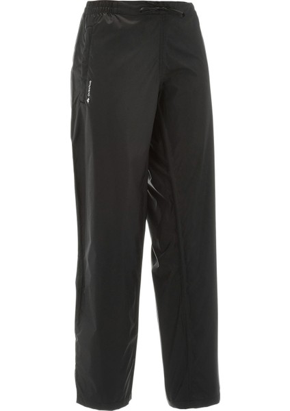 Quechua Kadın Outdoor Su Geçirmez Üst Pantolon - Siyah - Raincut