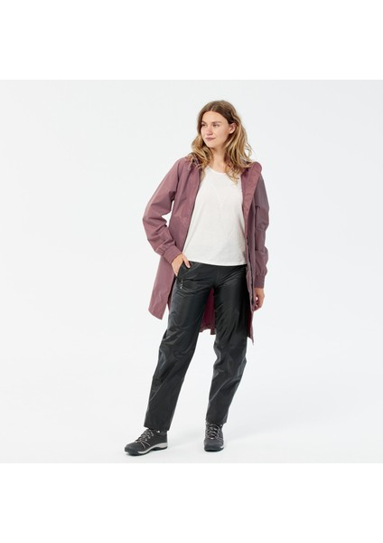 Quechua Kadın Outdoor Su Geçirmez Üst Pantolon - Siyah - Raincut indirimleri