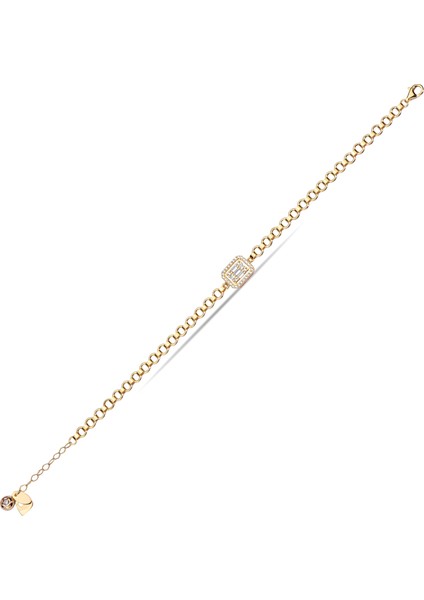 Baget Doç Zincirli Altın Bileklik CGKBLK0067 fiyatları