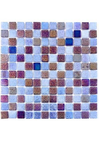 Havuz ve Tüm Yüzeyler Için Cam Mozaik.Cam ölçüleri: 25X25X5 mm. File ölçüsü: 31,5X31,5 cm ( 1 Koli = 10 Karo File = 1 m2 Fiyatıdır )