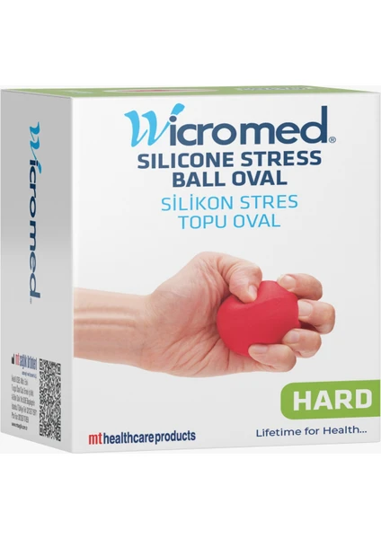 Silikon Stress Topu Oval 3lü Yumuşak & Orta & Sert