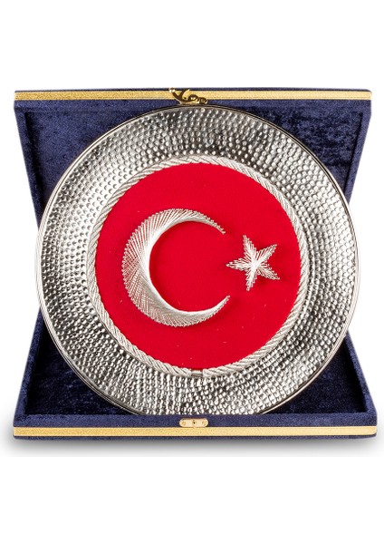 Ayyıldız Filografi Işlemeli Kutulu Tabak Plaket