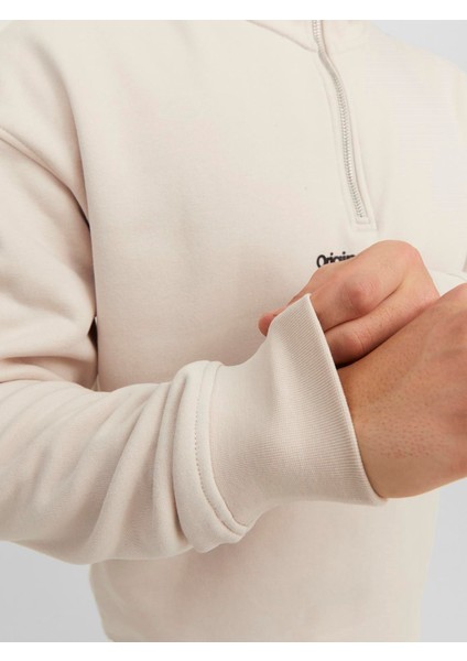 Erkek Yarım Fermuarlı Sweatshirt - 12241777 fırsatları