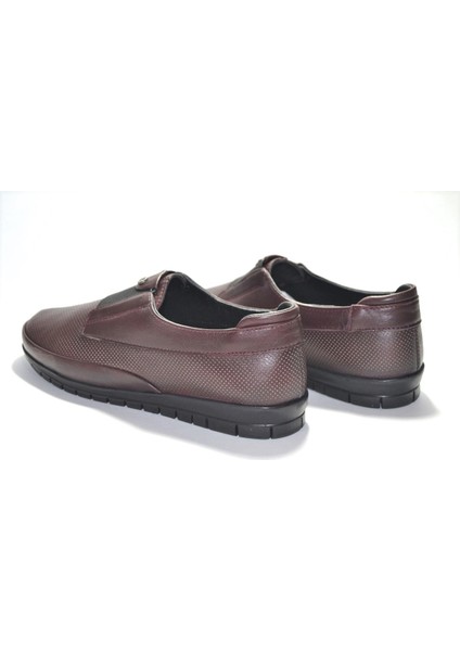 Beety 405 Soft Deri Bordo Kadın Ayakkabı