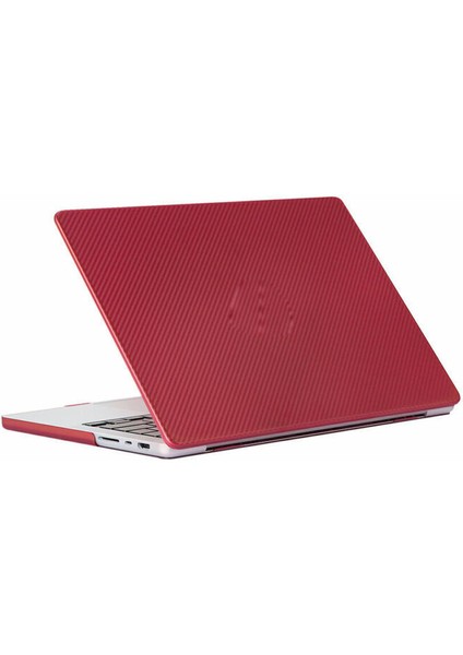 Macbook Pro 14.2 Inç A2779 M2 Pro Max Işlemcili Koruma Karbon Kılıf Hardcase Kapak