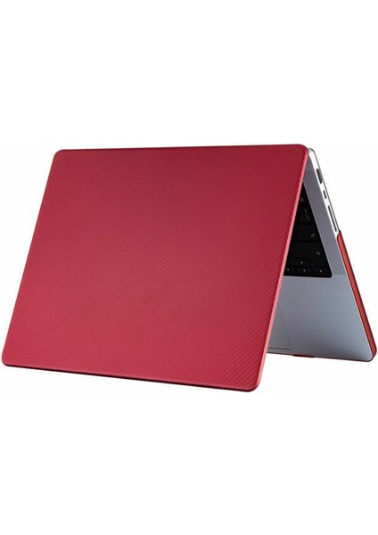 Macbook Pro 14.2 Inç A2779 M2 Pro Max Işlemcili Koruma Karbon Kılıf Hardcase Kapak