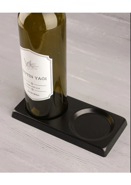 Ekincihome Metal Standlı Amber 2'li 750 ml Zeytinyağı Sıvıyağ Şişesi - Ahşap Altlıklı Etiketli Cam Yağlık Seti Emirhome fırsatları