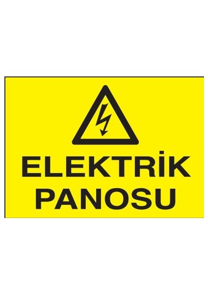 Elektrik Panosu Yapışkanlı Sticker 35X50 cm