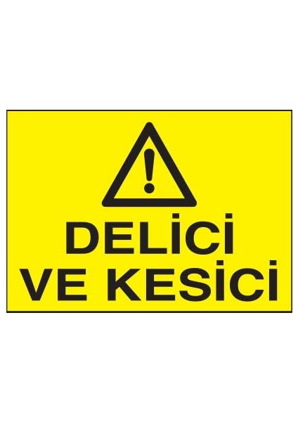 Delici ve Kesici Yapışkanlı Sticker 15X25 cm
