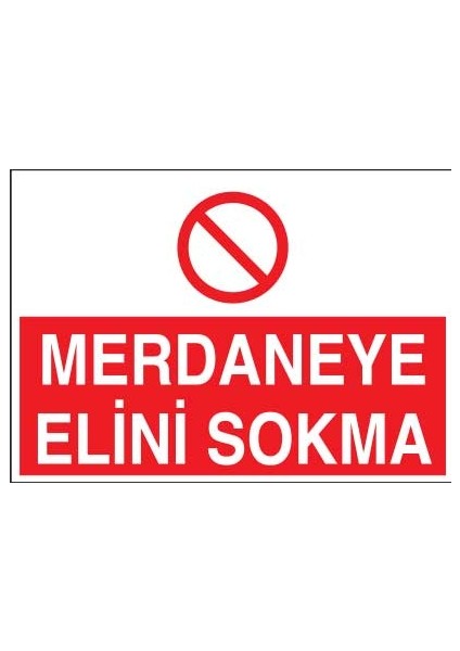Merdaneye Elini Sokma Yapışkanlı Sticker 50X65 cm