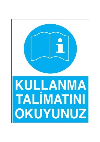 Kullanma Talimatını Okuyunuz Yapışkanlı Sticker 50X65 cm