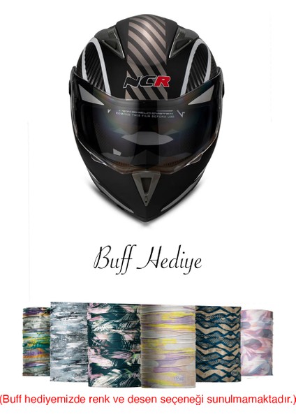 Çene Açılır Kask Monster Siyah Ece Belgeli
