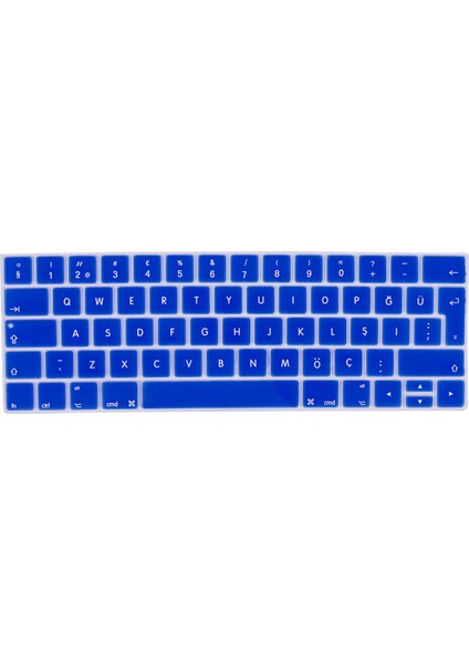 Macbook Pro 13 Inç A1706 Touchbar Türkçe Silikon Q Klavye Koruyucu