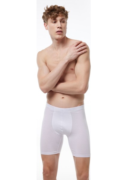 018 Erkek Uzun Paçalı Modal Boxer