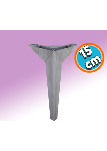 Mobilya Kanepe Çekyat Sehpa Tv Ünitesi Baza Koltuk Ayağı Çekyat Saten Eskitme 15 cm Ayak