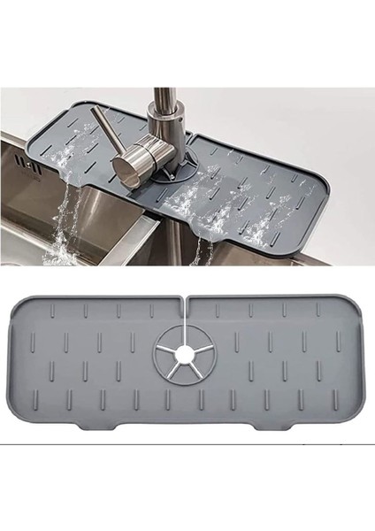 Su Tutucu Musluk Matı -Mutfak ve Banyo Için Koruyucu Lavabo, Musluk ve Batarya Matı