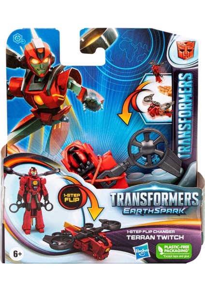 Transformers Earthspark Tek Adımda Dönüşen Figür Terran Twıtch F6721