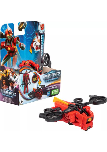 Transformers Earthspark Tek Adımda Dönüşen Figür Terran Twıtch F6721