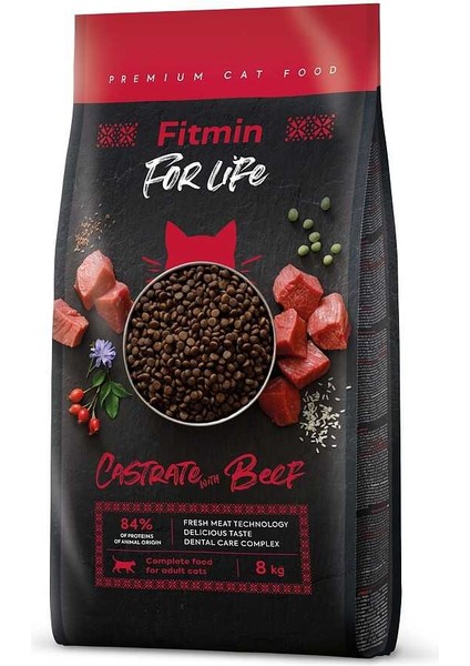 For Life Castrate Beef Kısır Kedi Maması 8 kg