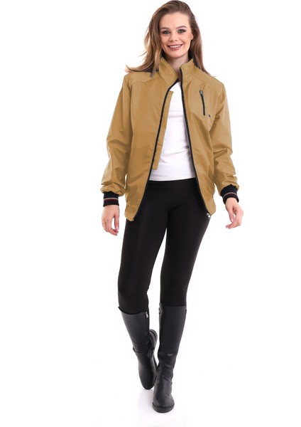 Kadın Mevsimlik Dik Yaka Astarlı Cepli Su Itici Oversize Mont fırsatları