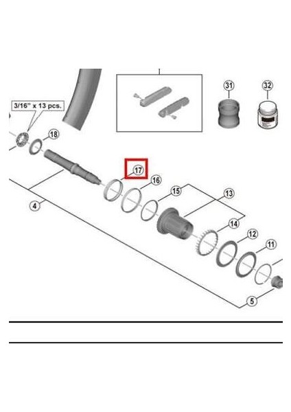 Dura-Ace WH-R9270-C50-TU-R Kaset Lastiği Y0ML07000