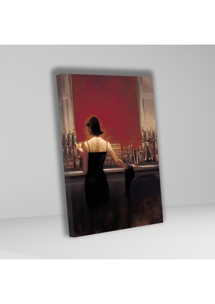 Ikili Dikey Kanvas Duvar Tablosu Brent Lynch Puro Bar Akşam Yemeği Kadın ve Adam fırsatları