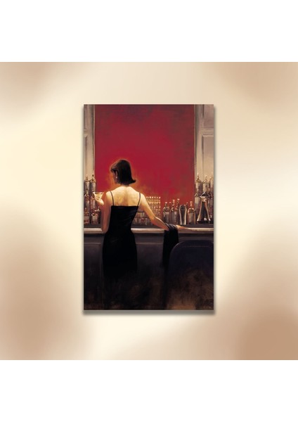 Ikili Dikey Kanvas Duvar Tablosu Brent Lynch Puro Bar Akşam Yemeği Kadın ve Adam indirimleri