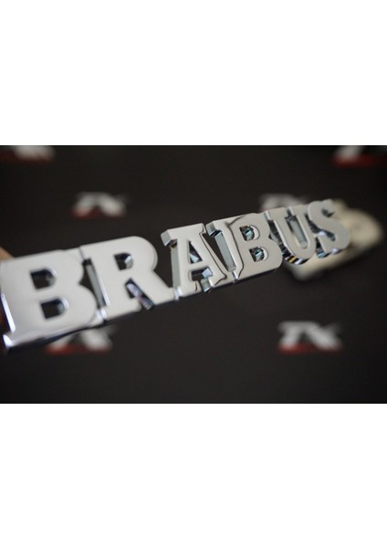 Brabus Krom Metal Bagaj Yazı Logo Benz Ile Uyumlu