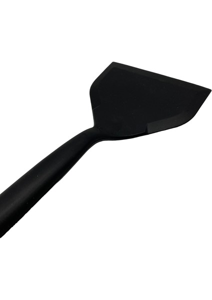 Isıya Dayanıklı Geniş Ağız Spatula 25 cm x 12 cm Siyah Renkli