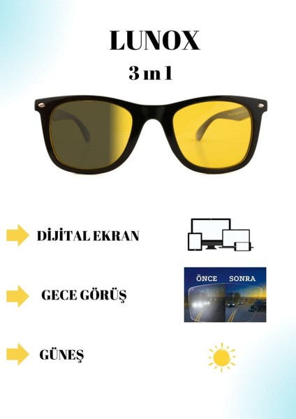Fotokromik 3in1 Sports Seri ( Güneş-Mavi Işık Koruma-Antifar ) Gözlük fırsatları