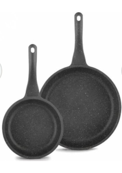 2'li Tava Seti / Gri 20 cm - 26 cm Tava