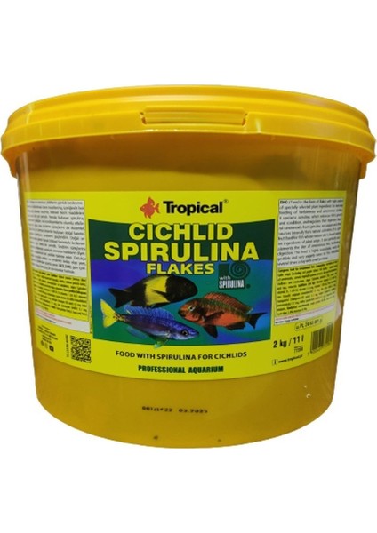 Tropıcal Cıchlıd Spırulına Flakes 50 gr