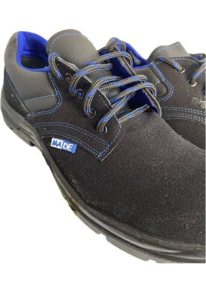 Çelik Burunlu Kışlık Süet İş Ayakkabısı Siyah Mavi Bağcıklı Su Geçirmez fiyatları